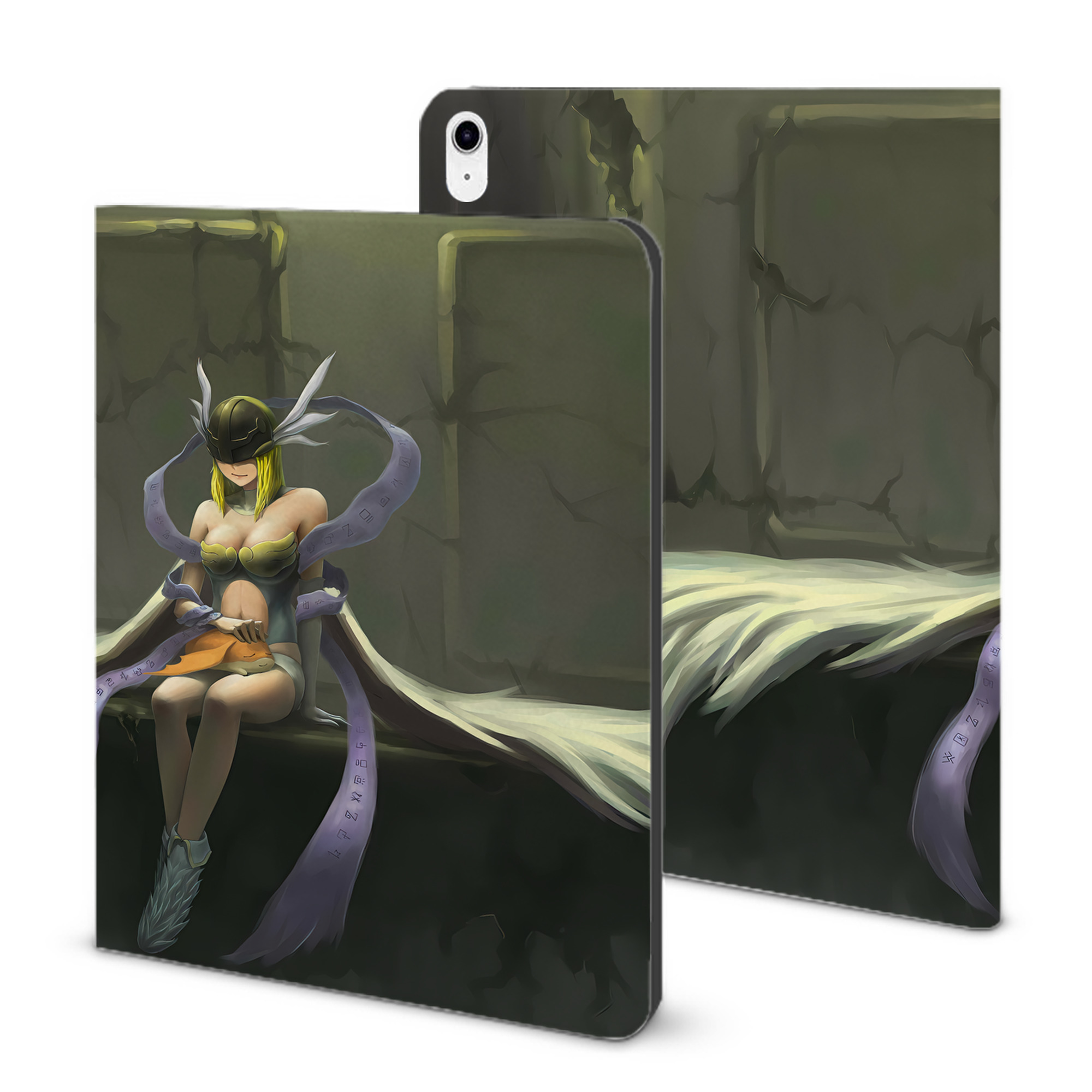 （画像用） Digimon デジタルモンスター/デジモン IPad ケース ブック型 PUレザー TPU 耐衝撃 軽量 薄型 ペン収納なし 全面保護 IPad 各モデル対応